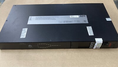 APC AP4434 ATS 208V 20A Automatic Transfer Switch Rack - Black