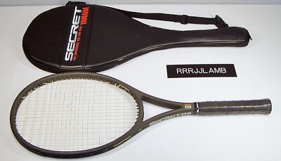 Vtg YAMAHA SECRET 04 Tennis Racquet Racket New 4 3/8 Grip w/ Original Case Cover