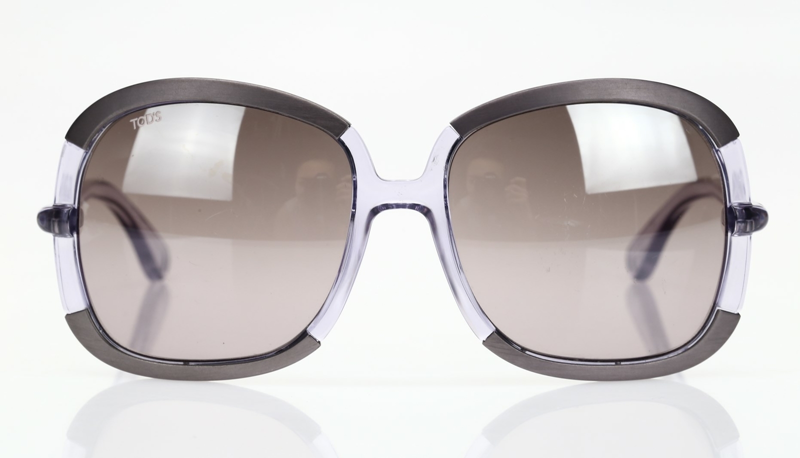 TOD'S Women's Purple 'TO02' Oversized Sunglasses 139653