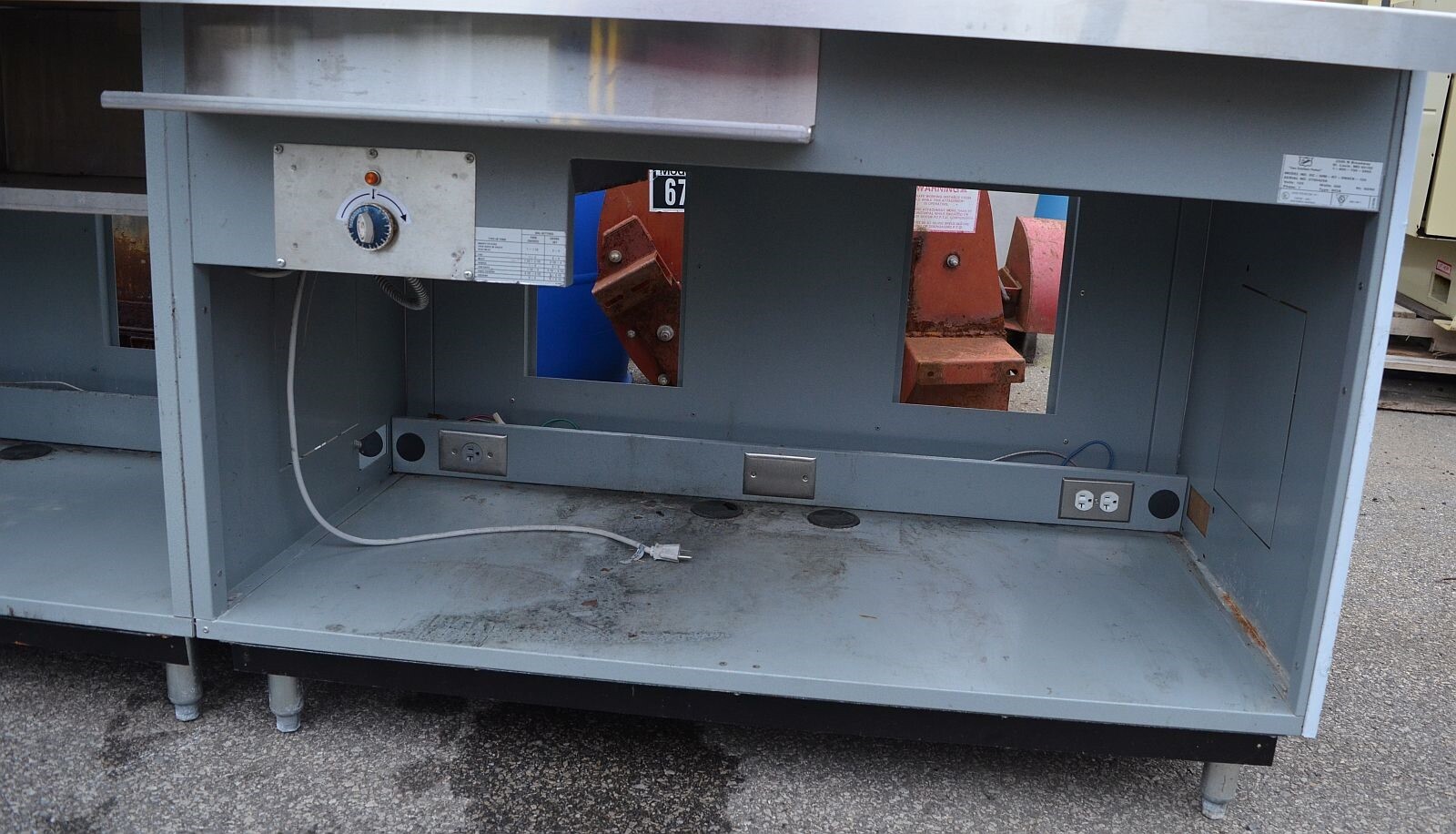 Duke DC-WM-RT-SNK-120 Stainless Steel Commercial Workstation Food Prep Line