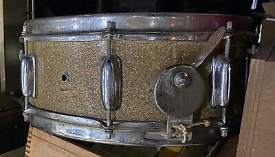 1960's 5.5'' x 14'' Silver Sparkle(?) 14'' Snare Drum Made In Japan