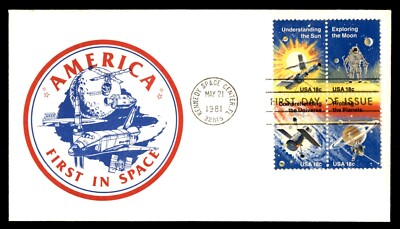 MayfairStamps US Space 1981 Florida Block Understanding the Sun Exploring the Mo