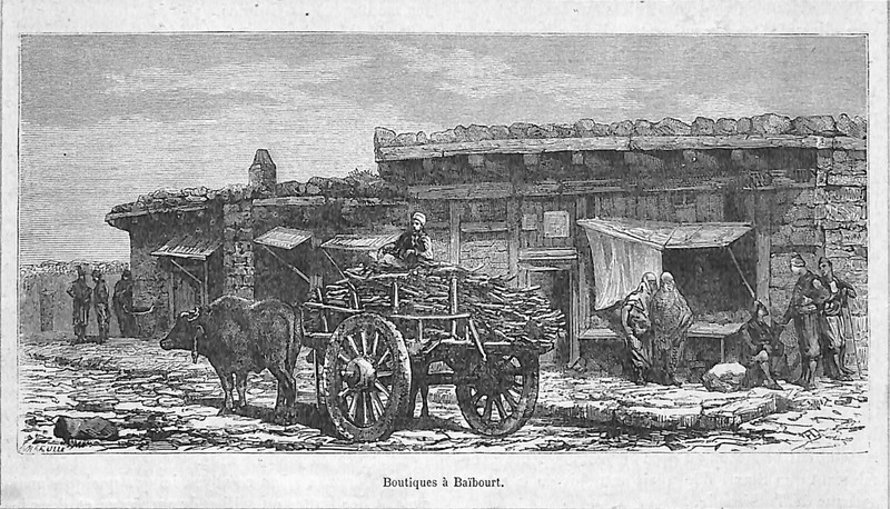 Erzurum Baibourt (Tr) Armenie Armenia / Gravure Engraving 1875