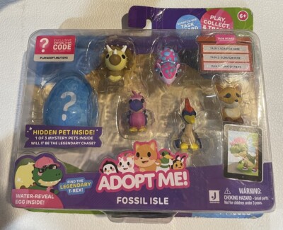 Adopt Me! Fossil Isle 7 Piece Set + Exclusive Virtual Code, Egg w/ Hidden Pet