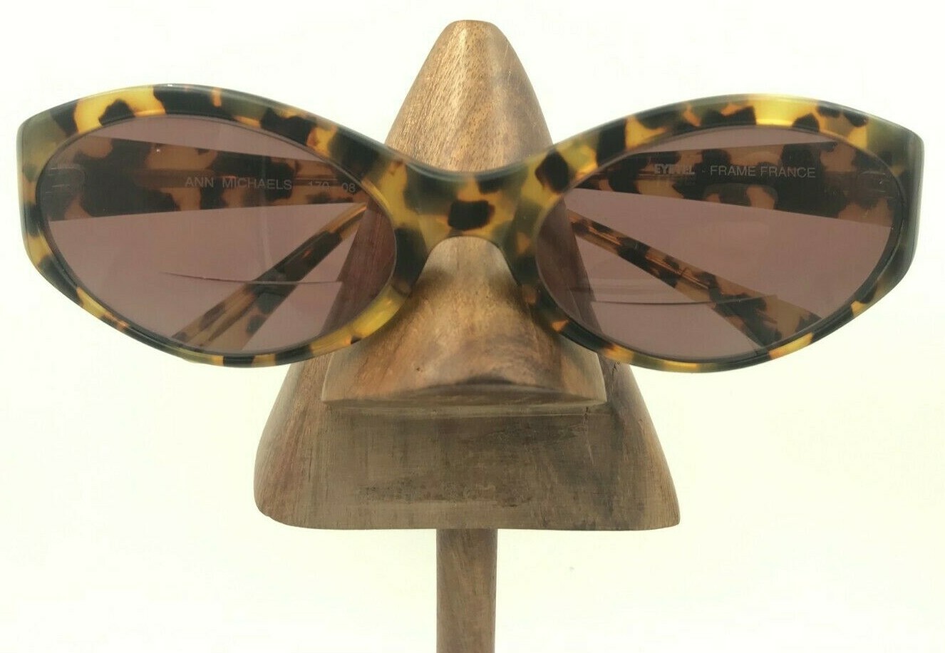Vintage Ann Michaels Eyetel Tortoise Oval Sunglasses France Vintage Ann Michaels Eyetel Tortoise Oval Sunglasses France