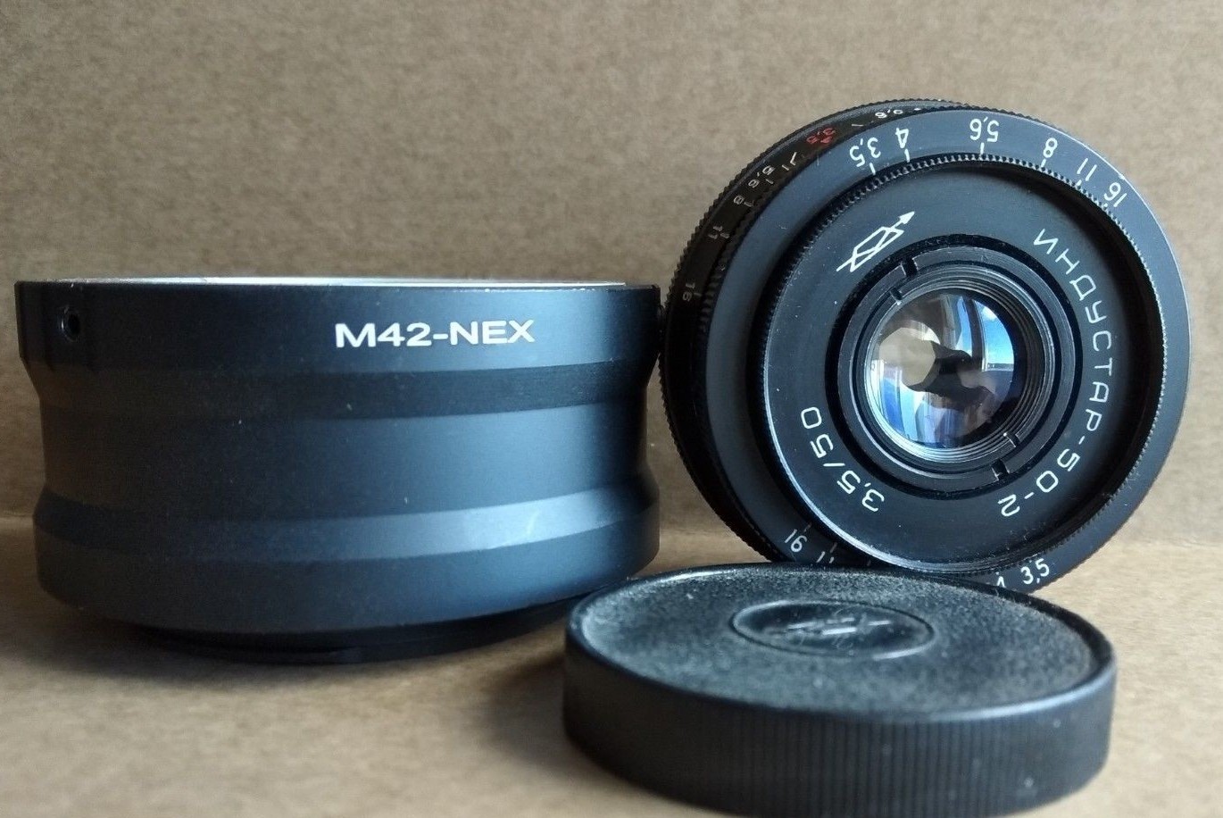 neco【フード・アダプタ付】INDUSTAR-50-2 3.5/50 INDUSTAR 50-2 3.5/50 M42 Lens + adapter SONY NEX-M42 | eBay
