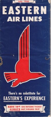 Eastern Air Lines timetable 1950/JUL