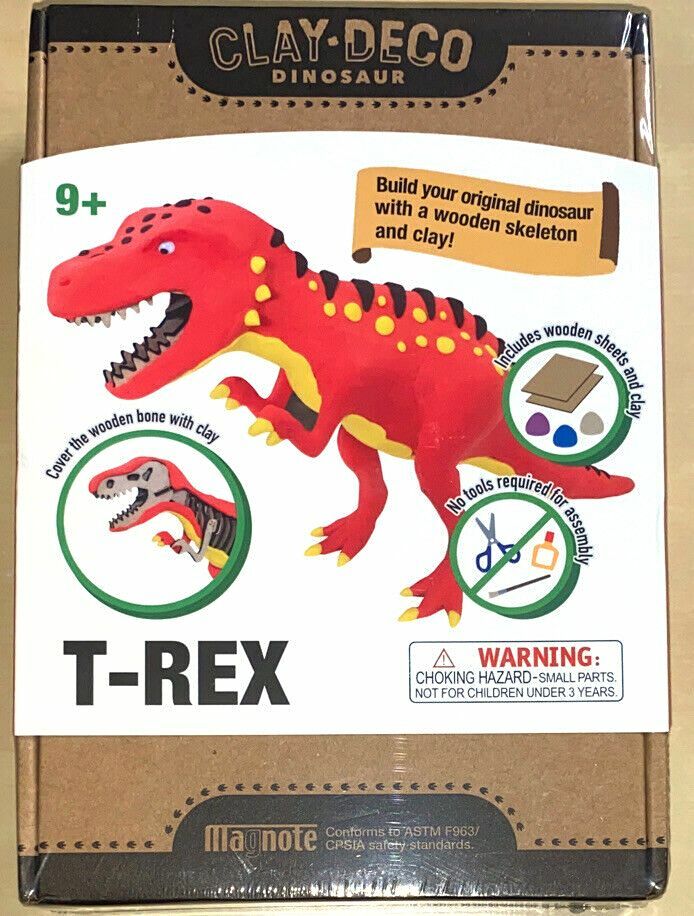 クレイアート 『T.rex』 Magnote Clay Deco Dinosaur T-Rex Puzzle Clay Kit RoboTime | eBay