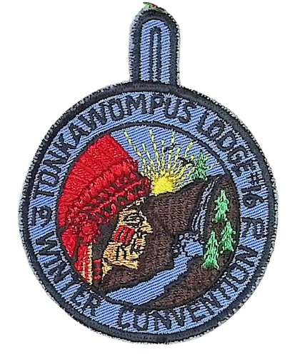 Tonkawampus Lodge 16 Viking Council MN 1970 Convention Patch BLK Bdr