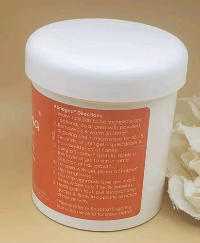 Shobha Sugaring Gel  100% Natural Hair Removal 16.0 fl New Not Sealed 