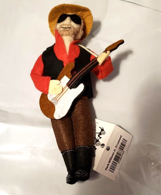 Hank Williams Western Singer Ornament Hand Sewn Wool Felt Collectible