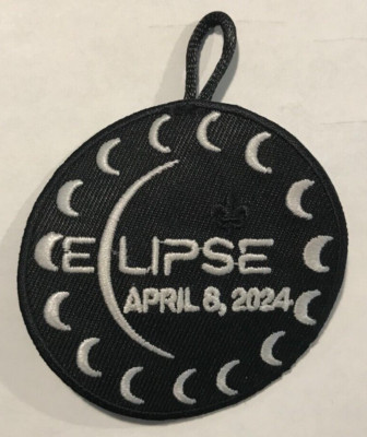 New Scouts 2024 BSA Total Solar Eclipse Patch/Emblem ''glows in the dark''