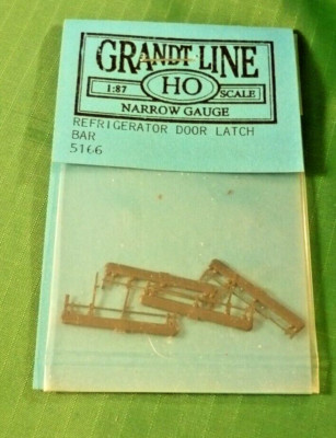 Grandt Line HO #5166 NARROW GAUGE REEFER CAR DOOR LATCH BARS (4)