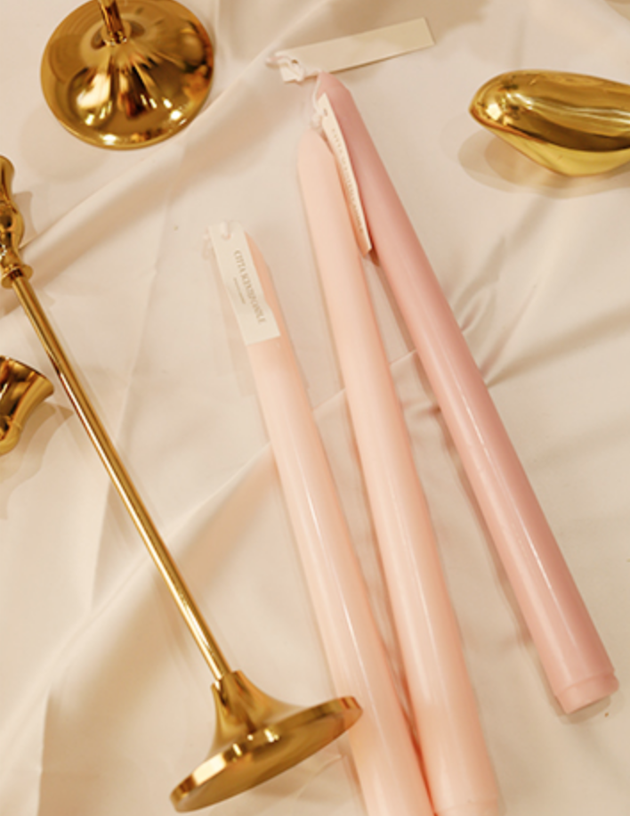 Natural 100% Pure Soy Bean Wax Scented Taper Candles (10 Inch) Smokeless Premium