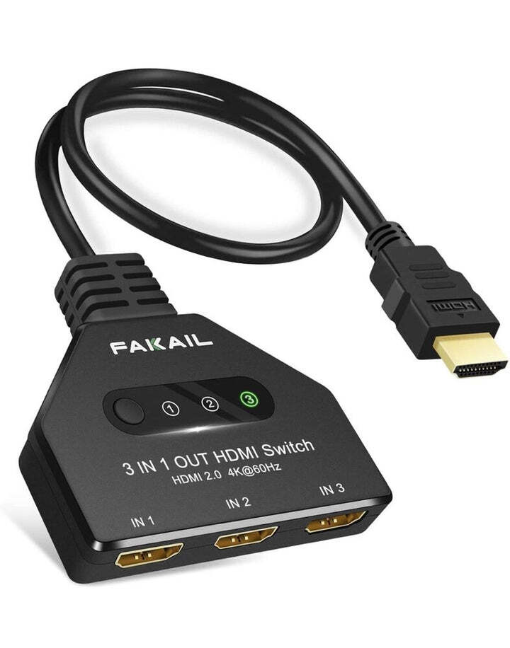4K HDMI 2.0 Cable Auto Switch Switcher Splitter Adapter 3 In to 1 Out Devices