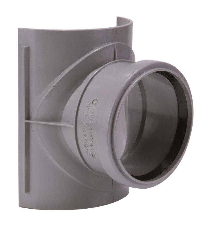 Airfit Sattel-Abzweig Grau Dn 110x90 Mit Befestigungsschellen 28119sa