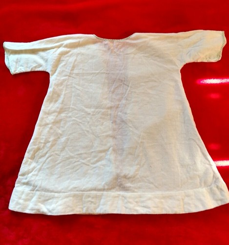 VTG Handmade Yellow Flannel Baby Infant  Robe 0-3 Months  Embroidered green trim