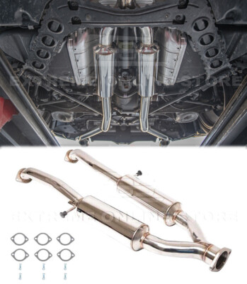 09-21 Nissan 370Z Z34 Resonated Mid Pipe 2.5'' T304 Stainless Steel Upgrade Kit