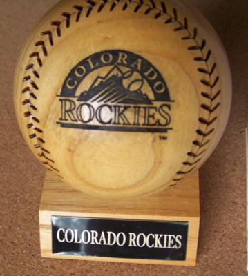 1997 Colorado Rockies season record solid wood baseball