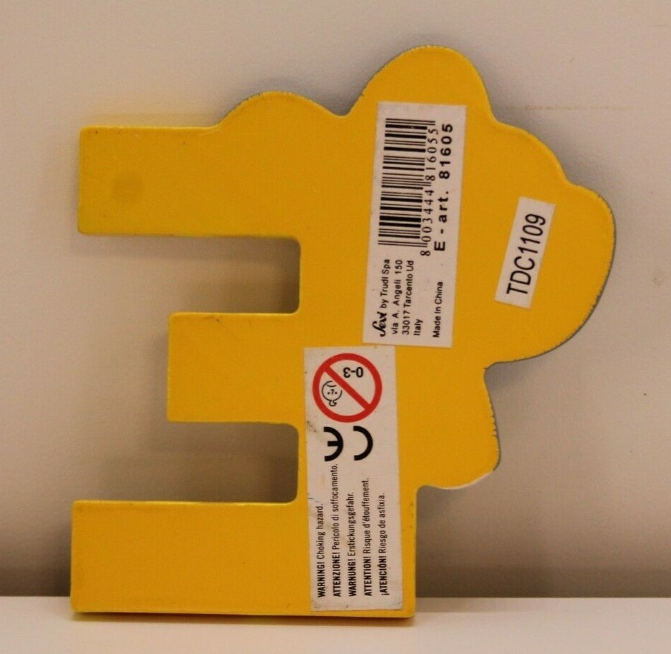 Sevi Painted Letter E for Elephant Yellow Animal Wooden Crocodile Creek small