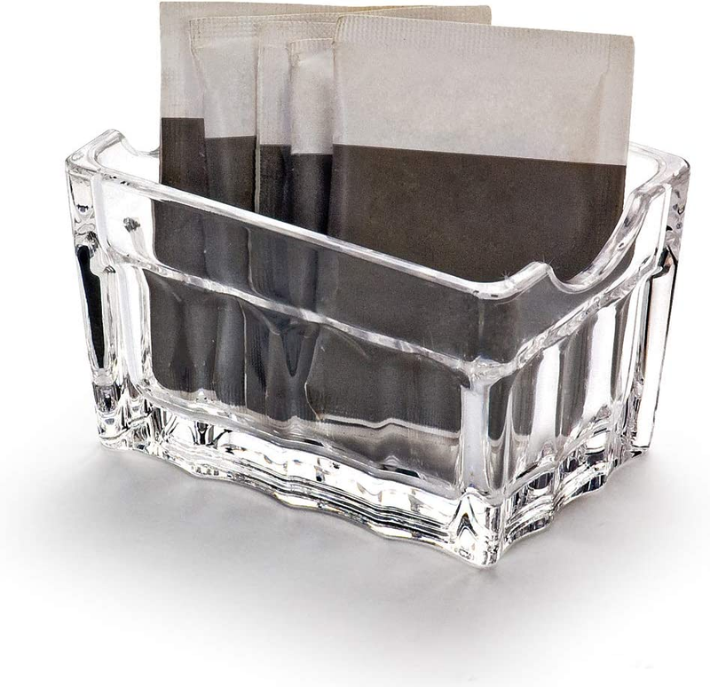 GHRMB Clear Plastic Sugar Packet Holder Kitchen Storage Orga