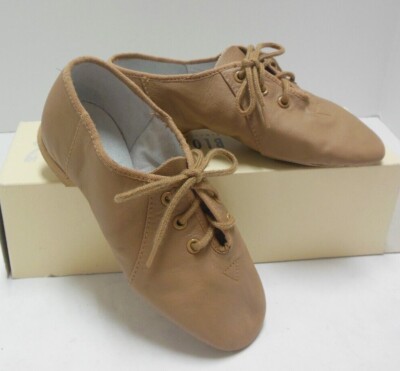 BLOCH LEATHER Splitsole JAZZ OXFORD SHOE TAN Child LADIES S0405L S0405G Jazzsoft