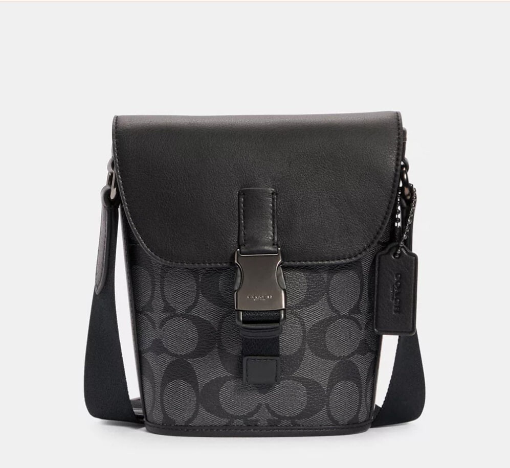 バッグ COACH S] COACH CW336 ZIP XB XGRN LTH,IM/BLACK, 196395555284 (SCO1051)