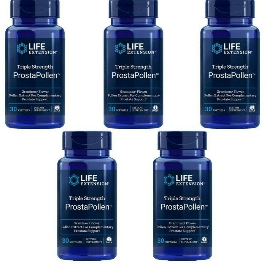 Тройная сила ProstaPollen 5X30 капсул Life Extension Graminex 378 мг