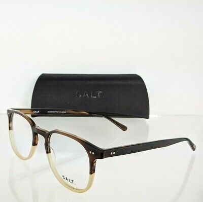 Brand New Authentic SALT Eyeglasses TY BLC Brown Two Toned Colored Frame 50mm  