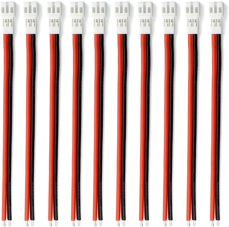10Pcs Upgraded Tiny Whoop JST-PH 2.0 Female Connector Cable 