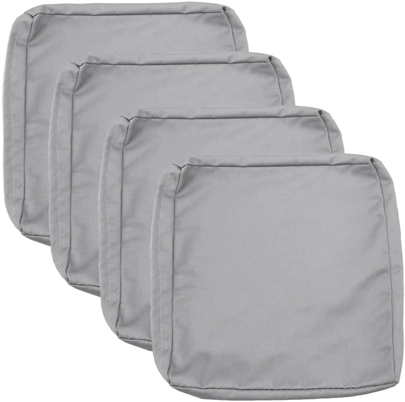 Patio Cushion Cover 24x24x4, Waterproof Large Outdoor Chair Seat Covers 4Pack, W