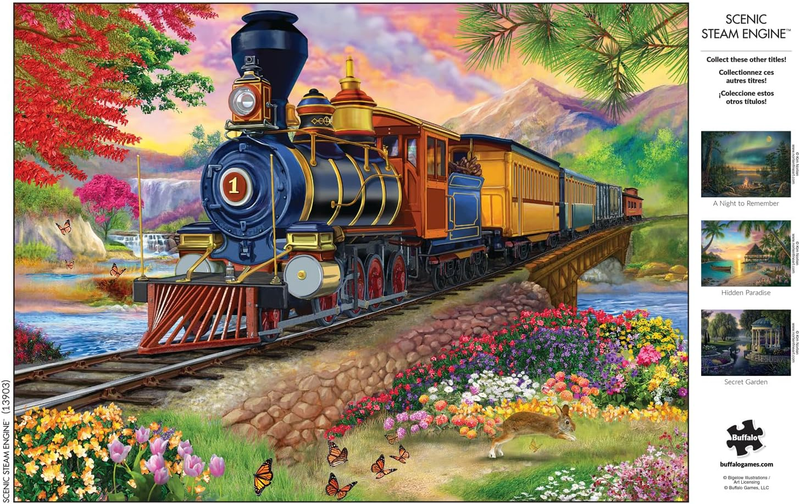 Scenic Steam Engine 1000 Piece Jigsaw Puzzle for Adults 26.75 X 19.75