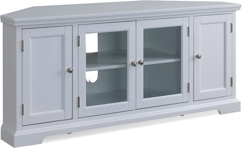 With Enclosed Storage For 65" Tv's, White