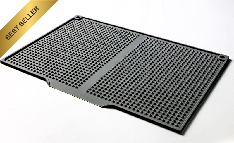 Silicone Dish Drying Mat, Non-Slip, Easy Clean, Heat-Resistant Dish Drainer Mat,