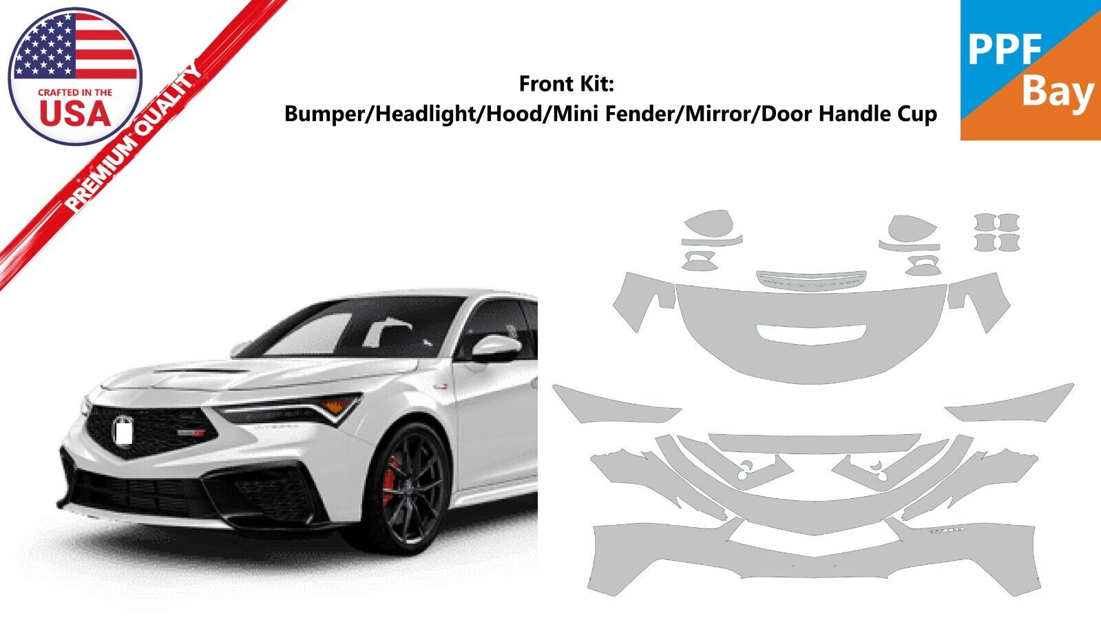 Partial Hood Fender and Mirror Kit | ACURA INTEGRA TYPE-S 2024 Partial Hood Fender and Mirror Kit | ACURA INTEGRA TYPE-S 2024