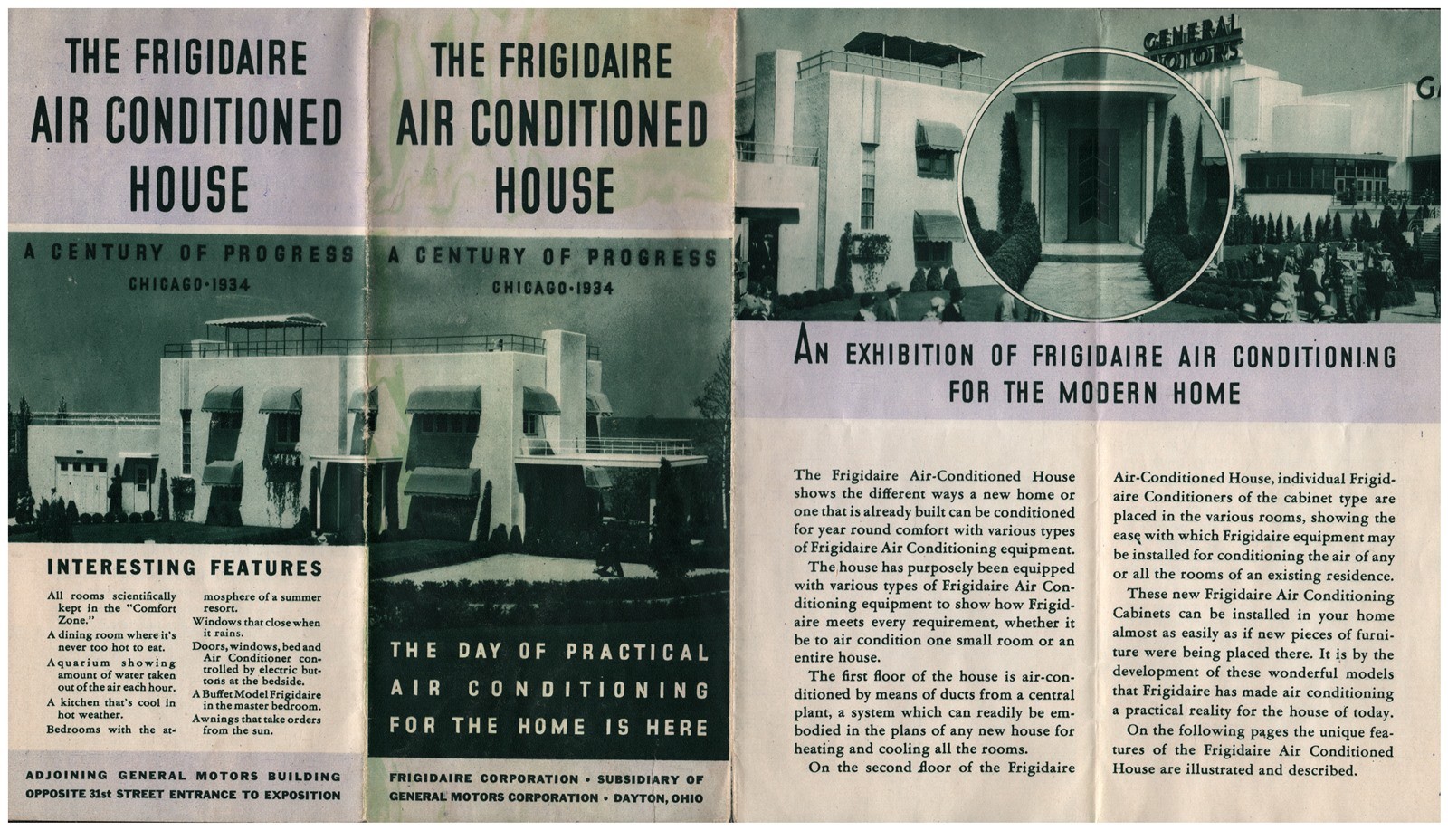 Century Of Progress Expo 1934 San Francisco Frigidaire Air Conditioned House