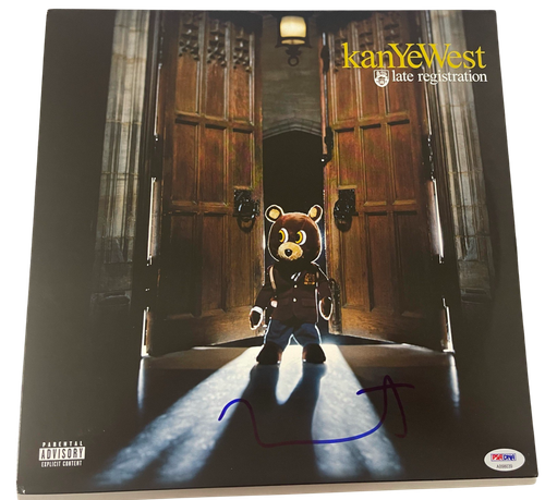 KANYE WEST SIGNED LATE REGISTRATION ALBUM VINYL AUTHENTIC