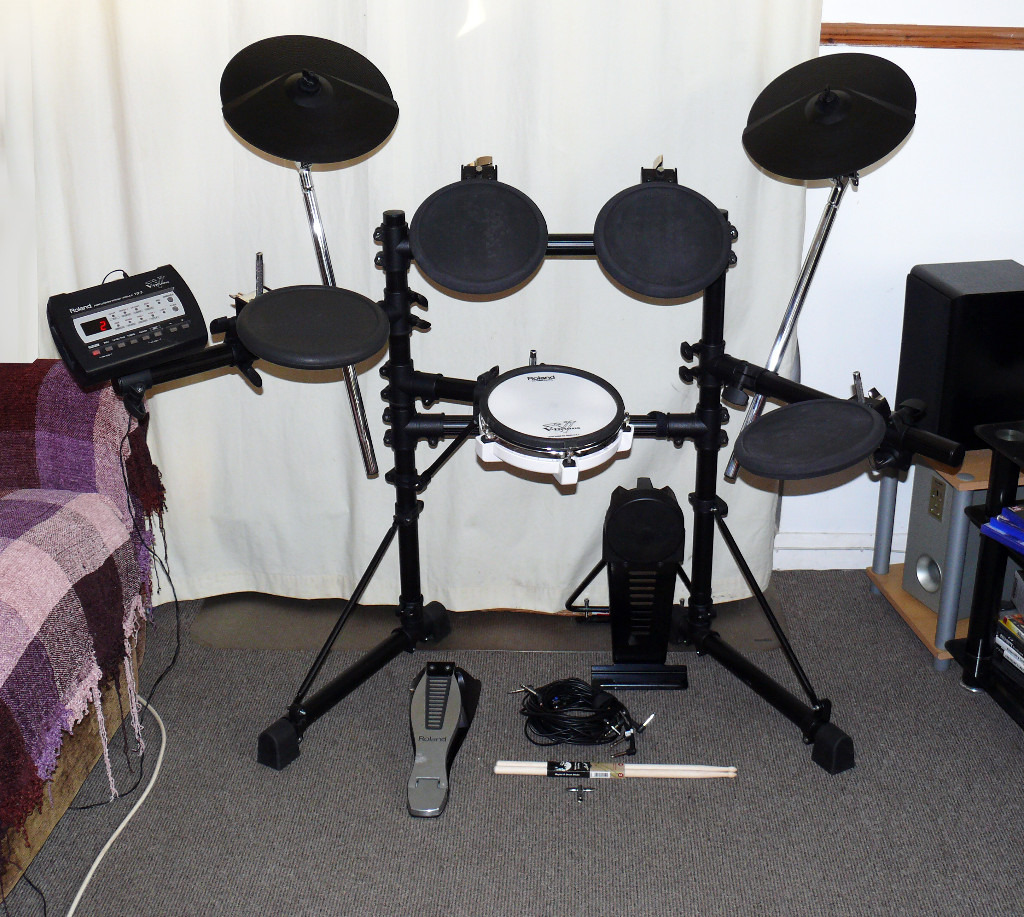 ROLAND V Drums TD3 electronic drum kit sticks drum key mesh snare in