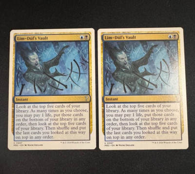 Lim-Dul's Vault - X2 - White Border - NM - Mystery Booster 2 - MTG