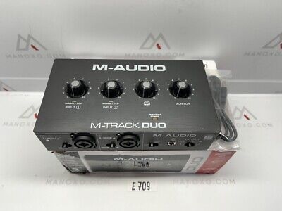 M-Audio M-Track Duo 48-KHz, 2-Channel USB Audio Recording Streaming Interface