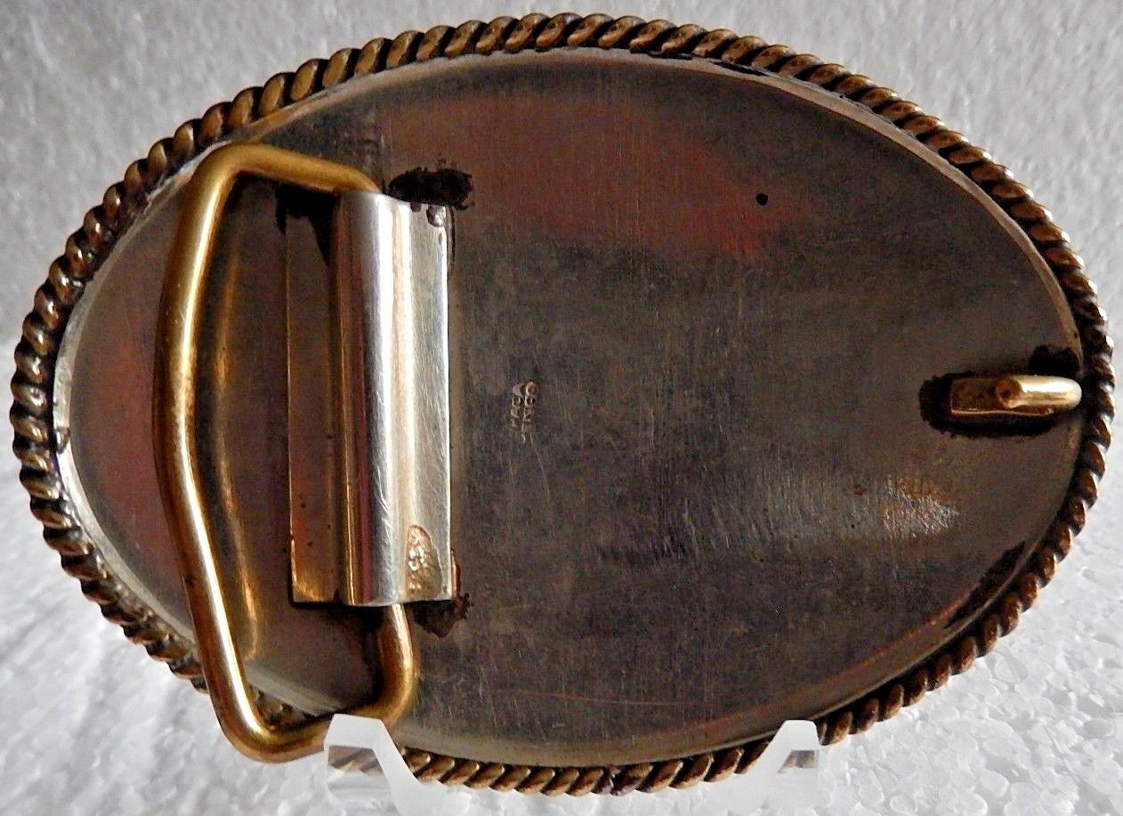 Cowboy Rodeo Bronco Riding Silver Plated Alpaca Mexico (A)
