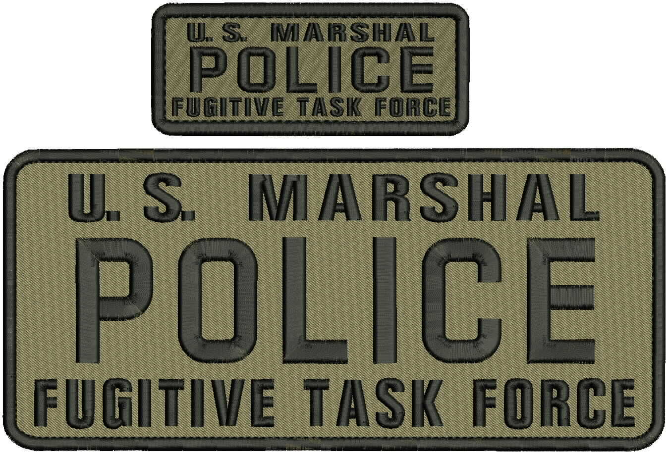 U S MARSHAL POLICE F TASK FORCE EMB PATCH 4.75X11 HOOK ON U S MARSHAL POLICE F TASK FORCE EMB PATCH 4.75X11 HOOK ON