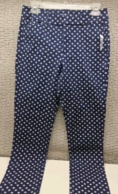 Old Navy Womens Size 4 Reg Standard Pixie Pants Navy Blue High Rise NWT
