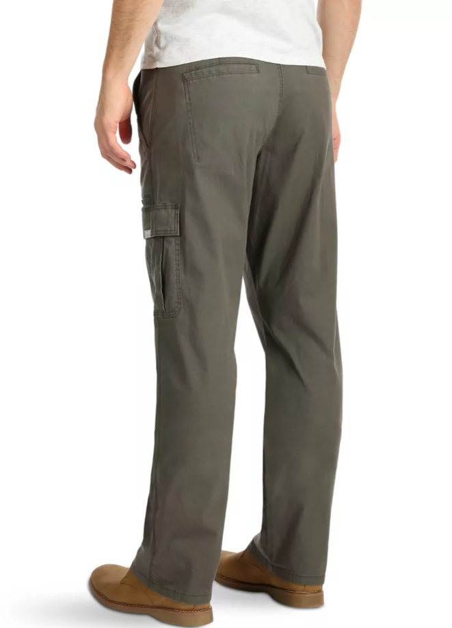 Men's Wrangler Relaxed Fit Cargo Pants w/ Stretch Olive Drab Green CHOOSE SIZE