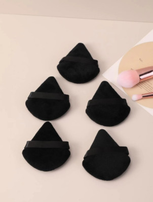 5PCS Triangle Powder Puff Triangular Design Makeup Powder Puff for Face Eyes USA