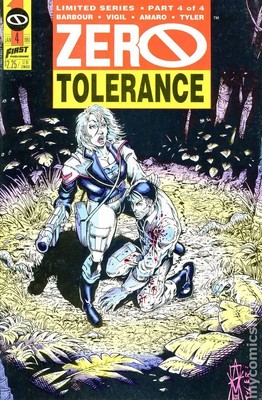 Zero Tolerance #4 VG 1991 Stock Image Low Grade