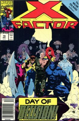 X-Factor Australian Price Variant #70 VG 4.0 1991 Stock Image Low Grade