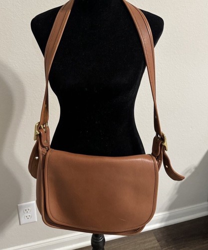 Coach Vintage Messenger Bag Shoulder 茶 Vintage 90s Coach Metropolis Zip British Tan Shoulder Bag