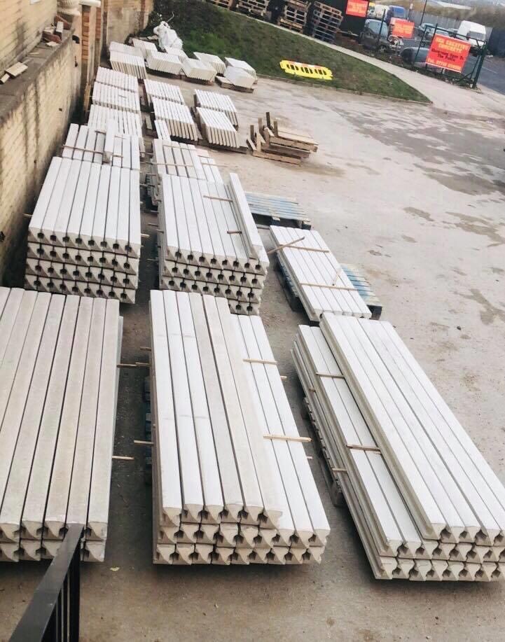 Reinforced 8ft intermediate concrete fence posts in Sheffield, South
