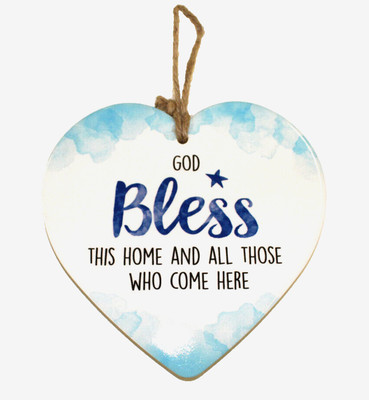 Heart Shaped Christian Inspirational Message Wall And Countertop 6''